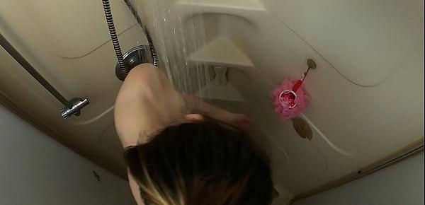  Caught my Dirty slut sister in the shower